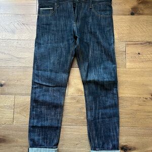 Soso Brothers Heavyweight Japanese Selvedge 33oz Denim Jeans 32 x 34 Slim Taper